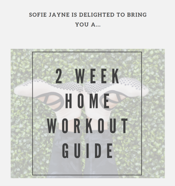 2 week home workout